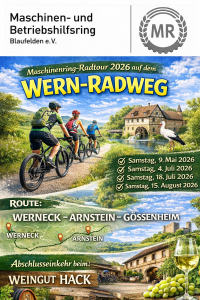 Plakat Wern Radweg